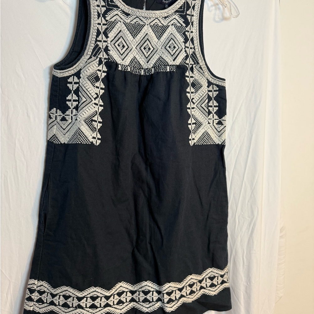 Madewell Dress XS Women’s | Madewell Stitchtake Women’s Sleeveless Dress Navy - Picture 4 of 13